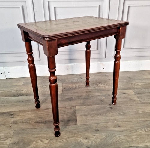 Antique mahogany side table - table,
