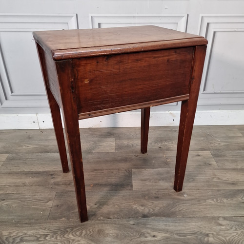 Antique sewing table mahogany - antique,