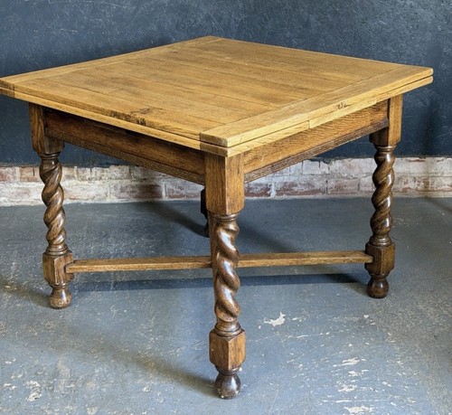 Vintage oak dining table - vintage,