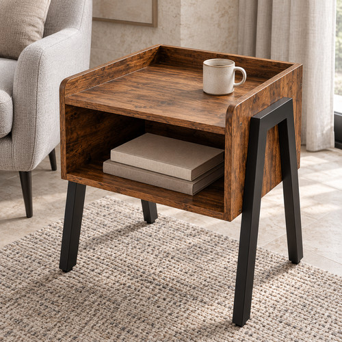 Mahogany side table - side, wooden