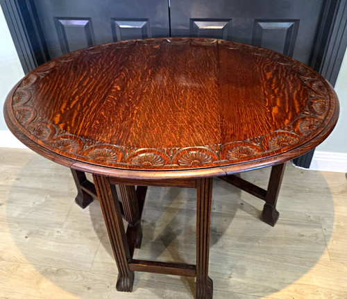 Antique 1920s oak - oak, drop