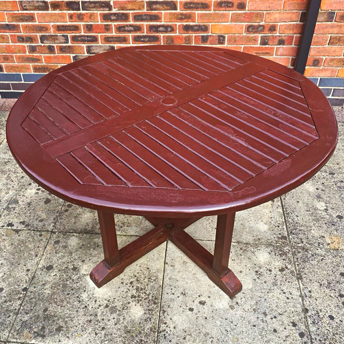 Round wooden outdoor - outdoor, garden