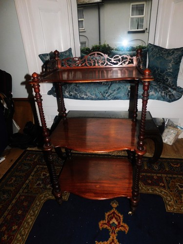 Antique wooden shelf - wooden,