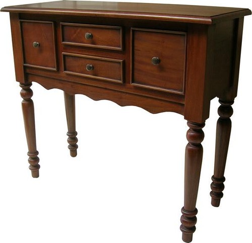 Mahogany console table - mahogany,