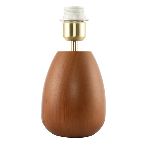 Chunky wooden table lamp base - table,