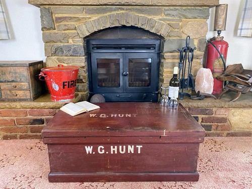 Antique mahogany chest - antique,