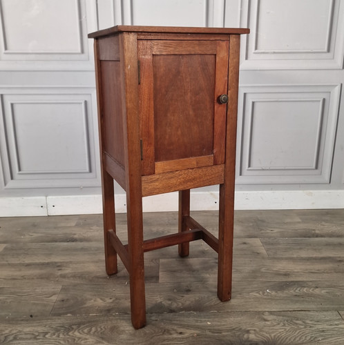 Antique mahogany pot cupboard - mahogany,