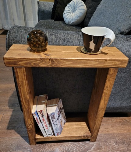 Rustic wooden end coffee - rustic,